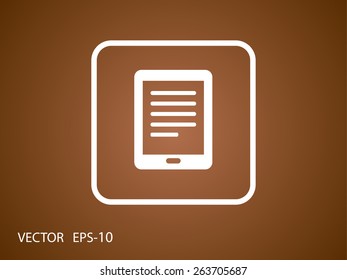 Flat icon of touchpad