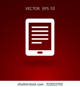 Flat icon of touchpad