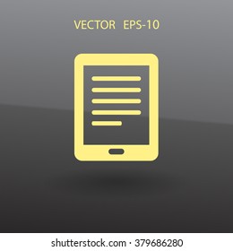 Flat icon of touchpad