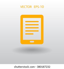Flat icon of touchpad
