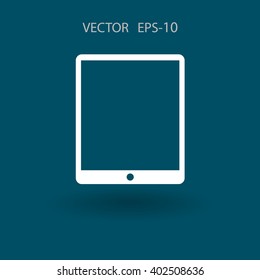 Icono plano del panel táctil