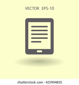 Flat icon of touchpad