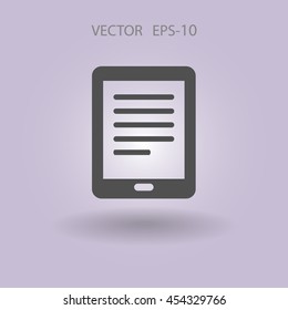 Flat icon of touchpad
