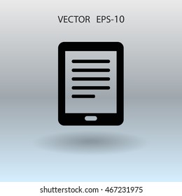 Flat icon of touchpad