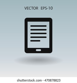 Flat icon of touchpad