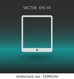 Flat icon of touchpad. vector illustration