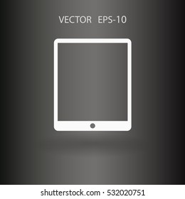 Flat icon of touchpad. vector illustration
