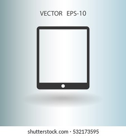 Flat icon of touchpad. vector illustration