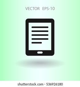 Flat icon of touchpad. vector illustration