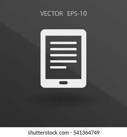Flat icon of touchpad. vector illustration