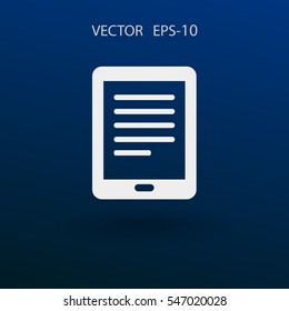 Flat icon of touchpad. vector illustration
