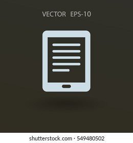 Flat icon of touchpad. vector illustration