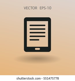 Flat icon of touchpad. vector illustration