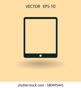 Flat icon of touchpad. vector illustration