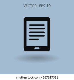 Flat icon of touchpad. vector illustration