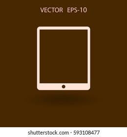 Flat icon of touchpad. vector illustration