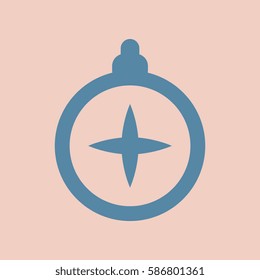 flat icon tourist compass