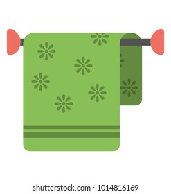 
Flat icon of a towel rack 
