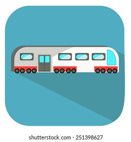 flat icon train