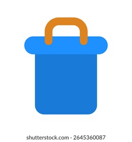 Flat Icon trash for online shopping digital marketing payment methods