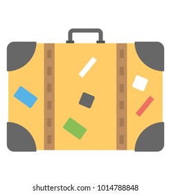 
Flat icon of a travelling bag 
