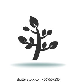 Flat icon. Tree.