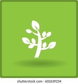 Flat icon. Tree.