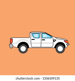 flat icon truck, vector illustration