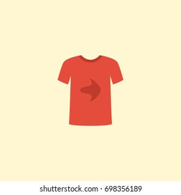 Flat Icon T-Shirt Element. Vector Illustration Of Flat Icon Casual Isolated On Clean Background. Can Be Used As T-Shirt, Casual And Blouse Symbols.