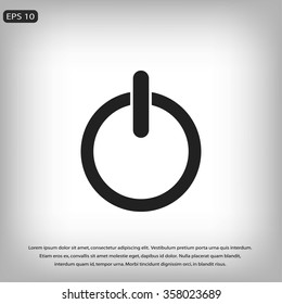 Flat icon of tv icon