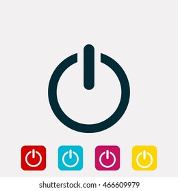 Flat icon of tv icon