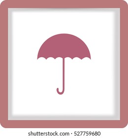 Flat icon. Umbrella.