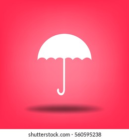 Flat icon. Umbrella.