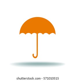 Flat icon. Umbrella.