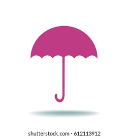 Flat icon. Umbrella.