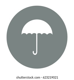 Flat icon. Umbrella.