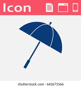 flat icon of umbrella