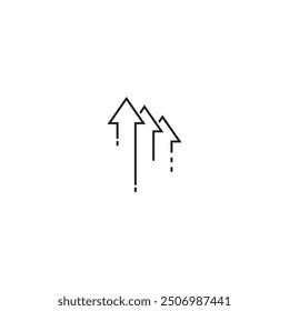 Flat Icon - Up-Trend 01 for commercial use