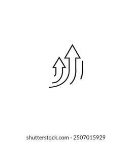 Flat Icon - Up-Trend 09 for commercial use
