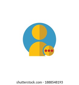 flat icon user add. Editable stroke. Simple illustration mobile concept and web design. Design template vector