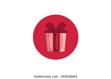 flat icon valentine gift design