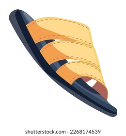 Vector de icono plano de una zapata de zapatilla casual 