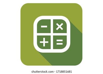  flat icon vector design calculator