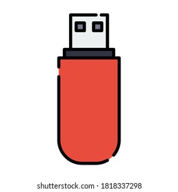 Flat icon vector design flash disk, suitable for icons, backgrounds, stickers, covers, banners
