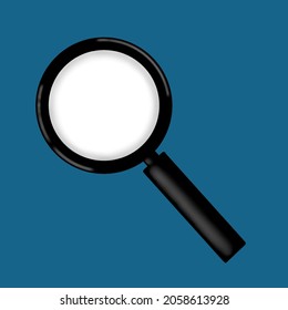 Flat icon vector design magnifying glass, suitable for icons, illustration, backgrounds, stickers, covers, banners