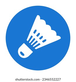 flat icon vector design of a shuttlecock as equipment for playing badminton
