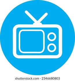 Flat icon vector design of television