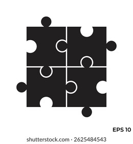flat icon vector illustration puzzle