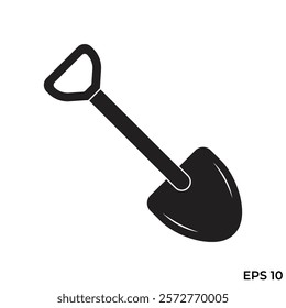 flat icon vector illustration shovel