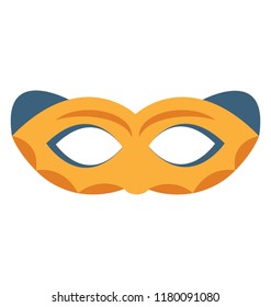 
A flat icon vector image of theater mask 
